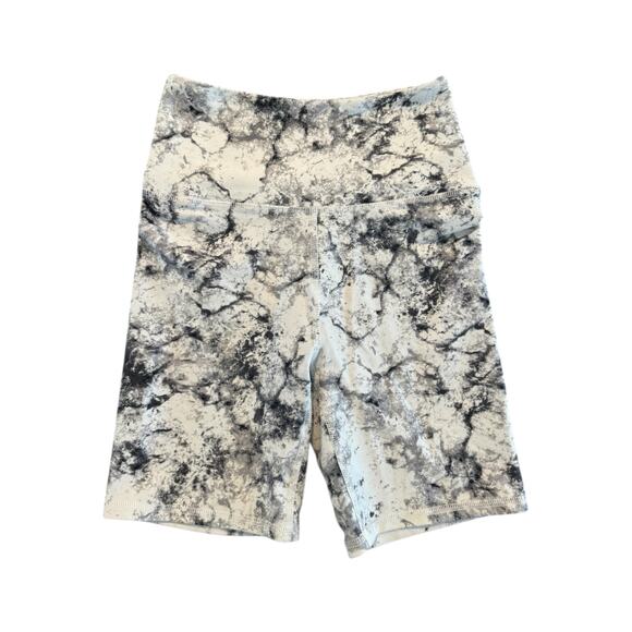 Balance Collection Marble Print Biker Shorts Small Women’s High Rise Activewear - Picture 2 of 7